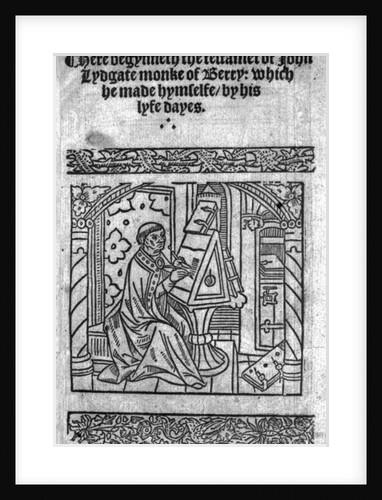 John Lydgate at his desk, c.1515 by English School