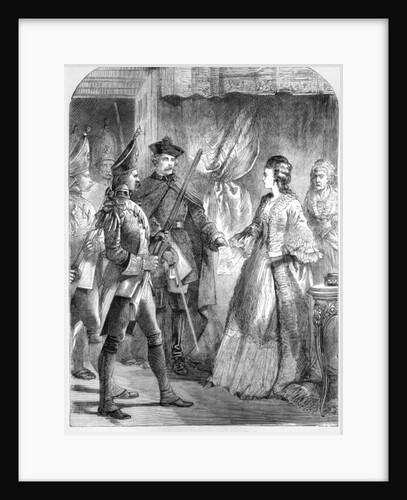 The Arrest of Caroline Matilda, Queen of Denmark and Norway in 1772 by English School