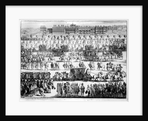 King George I procession to St. James's Palace, 20th September 1714 by English School