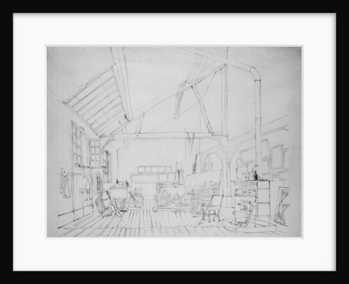 Richard Parkes Bonington's studio in Paris by Thomas Shotter Boys