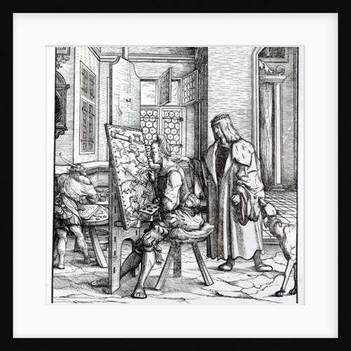 The Emperor in the Artist's Studio by Hans Burgkmair