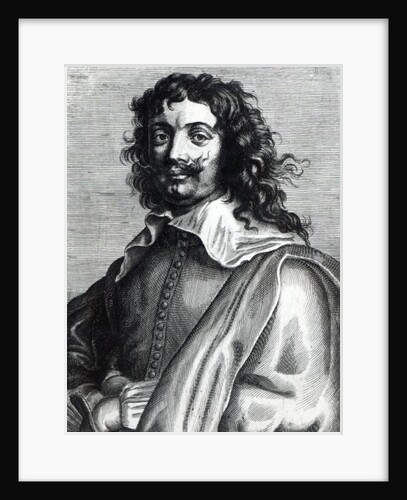 Adriaen Brouwer, engraved by Edme de Boulonois by Anthony van (after) Dyck