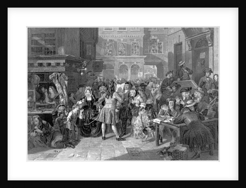 Scene in Change Alley during the South Sea Bubble, 1853 by Edward Matthew (after) Ward