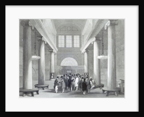 Stock Exchange, engraved by Henry Melville, c.1842 by John (after) Gilbert