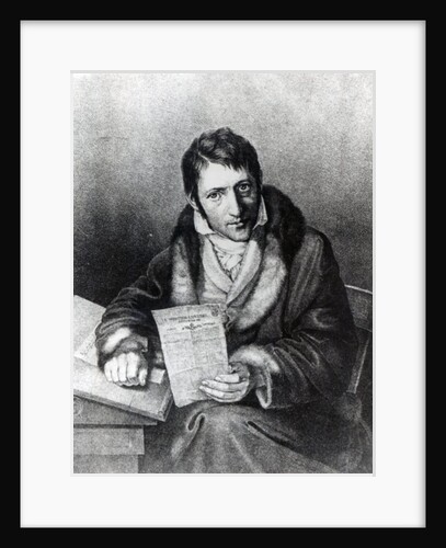 Charles-Joseph Panckoucke holding a copy of 'Le Moniteur Universel' by French School