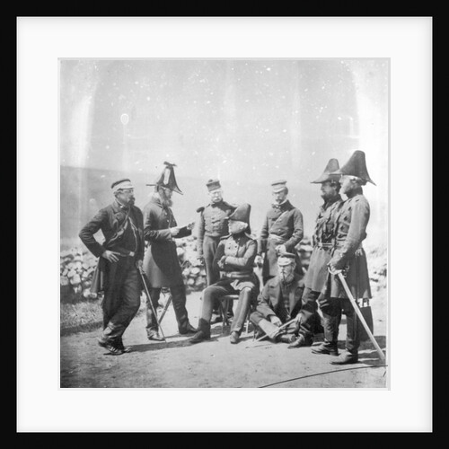 Lieutenant General Sir George Brown G.C.B and officers of his staff, c.1855 by Roger Fenton