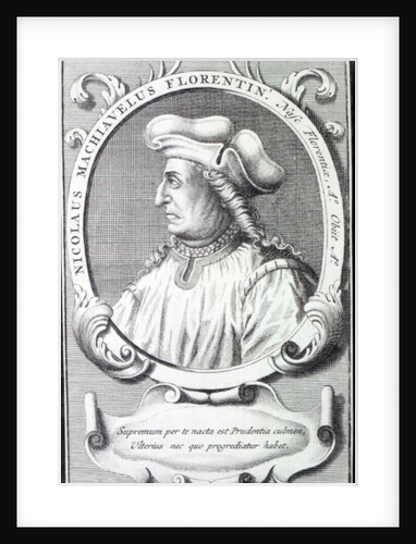 Niccolo Machiavelli, 1724 by Francois Morellon la Cave