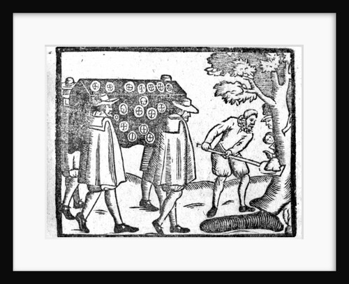 To a new Court Tune, the burial by English School