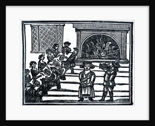 Christmas Entertainment, an illustration from 'A Book of Roxburghe Ballads' by English School