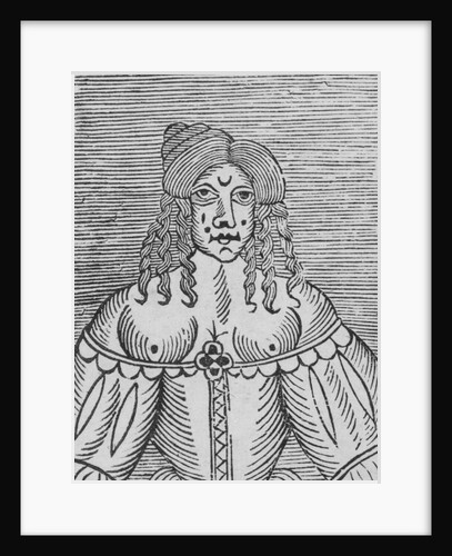 A Tudor Lady with bared breasts by English School