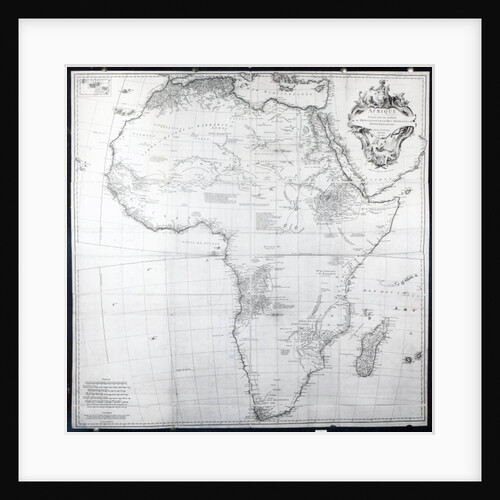 Map of Africa by French School