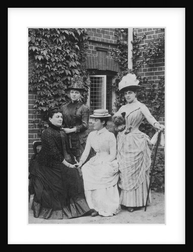 Jennie Jerome, later Lady Randolph Churchill, with her mother and sisters by English Photographer