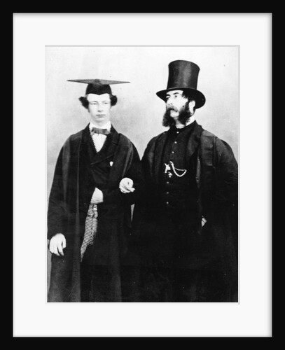 Arthur Munby and his father, c.1851 by English Photographer