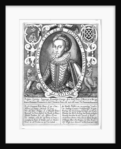 John Harington, 2nd Baron Harington of Exton, engraved by Renold Elstrack, c.1610-14 by English School