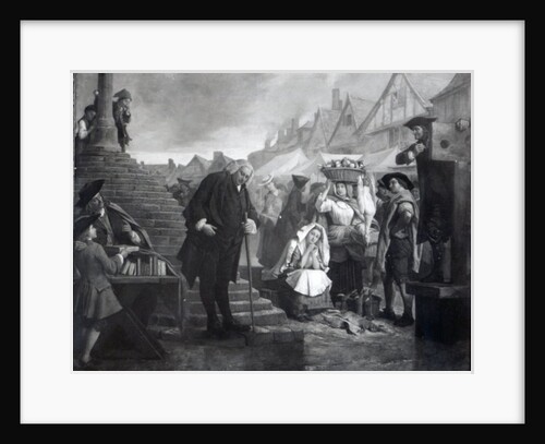 Dr. Johnson doing penance in the market place of Uttoxeter, 1869 by Eyre Crowe