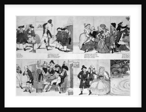 A Lesson for Spendthrifts by Dr. Johnson, 1794 by Richard Newton