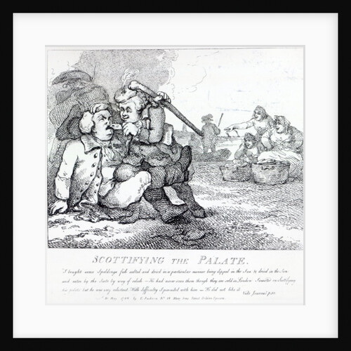 Scottifying the Palate from 'Picturesque Beauties of Boswell, Part the First', etched by Thomas Rowlandson, 1786 by Samuel (after) Collings