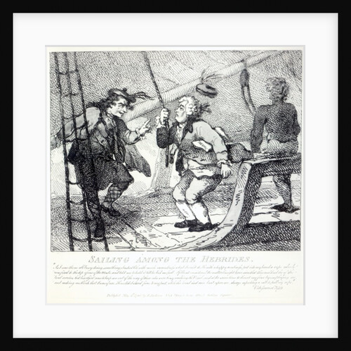 Sailing Among the Hebrides from 'Picturesque Beauties of Boswell, Part the First' by Samuel (after) Collings