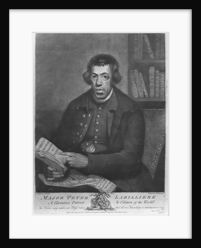 Major Peter Labilliere, etched by Henry Kingsbury, 1780 by Joseph Wright