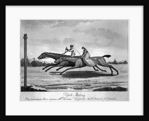 York Meeting, The Celebrated Race between Mr. Thornton's 'Vingarillo' and Mr. Flint's 'Thornville', August 25th 1804 by English School