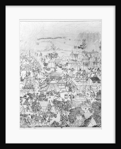 The Encampment of King Henry VIII at Marquison, July 1544, etched by James Basire, 1788 by Samuel Hieronymous Grimm