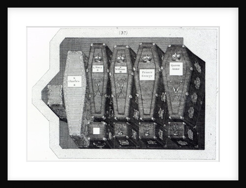 Royal Coffins at Westminster Abbey by English School