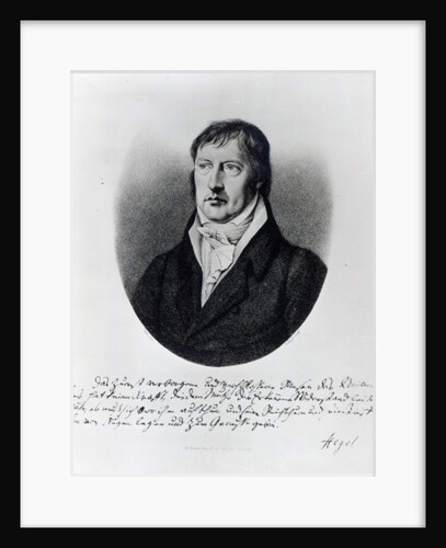 Georg Wilhelm Friedrich Hegel by Johann Christian Xeller
