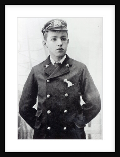 Ernest Shackleton, aged 16, wearing his White Star Line uniform, 1890 by English Photographer