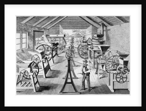 Various types of Agricultural Machinery by English School