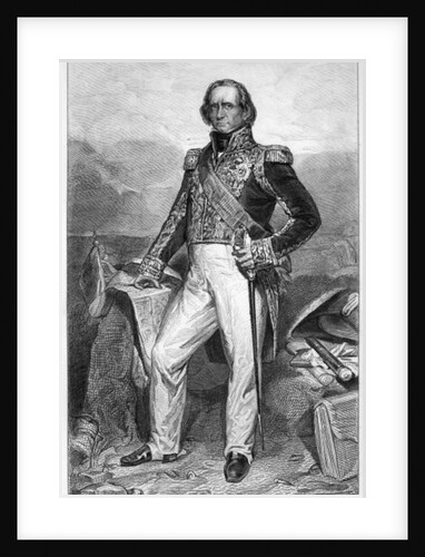 Portrait of Nicolas Jean-de-Dieu Soult Duc de Dalmatie, Marshal of France and Prime Minister by Jean Sebastien (after) Rouillard