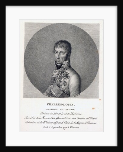 Archduke Charles of Austria, Duke of Teschen, c.1814 by French School