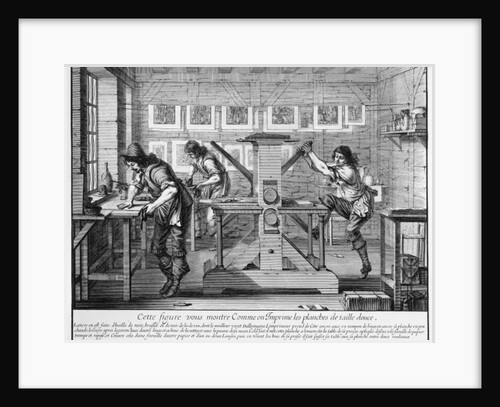 French printing press, 1642 by Abraham Bosse