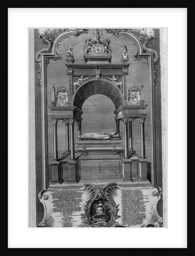 The Monument of Mary Queen of Scots in Westminster Abbey by Hubert (after) Gravelot