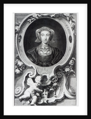 Anne of Cleves, engraved by Jacobus Houbraken, 1740 by Hans (after) Holbein the Younger