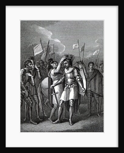The Earl of Richmond chosen King after the Battle of Bosworth by English School