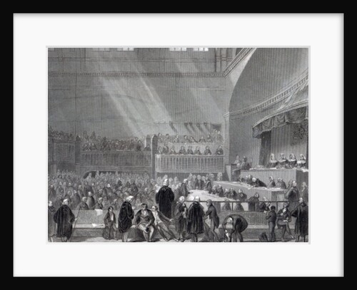 Daniel O'Connell standing trial in 1844 by English School