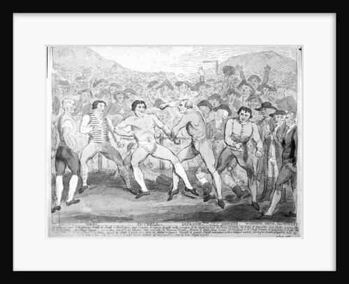 Boxing match between Thomas Futrell and John Jackson, June 9th 1788 by James Gillray