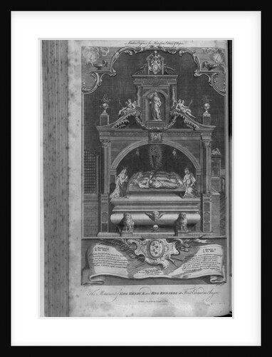 The Monument to Henry II and Richard I in Fontevrault Abbey by Hubert Gravelot