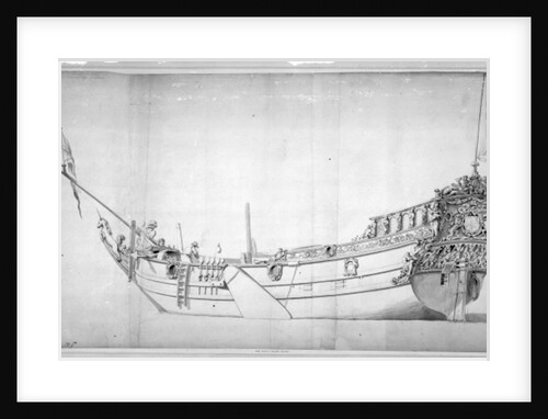 The Royal Yacht 'Mary' by Willem van de the Younger Velde