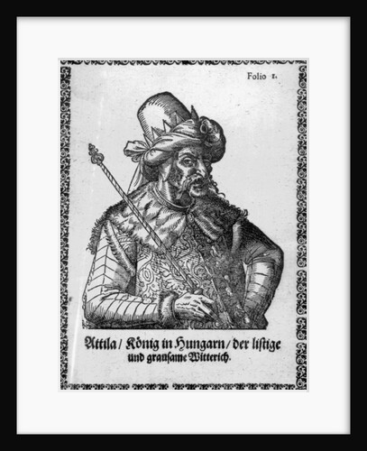 Attila the Hun by German School