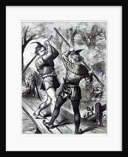Robin Hood and Little John by English School
