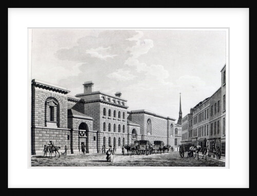 Newgate prison, 1799 by Thomas Malton Jnr.