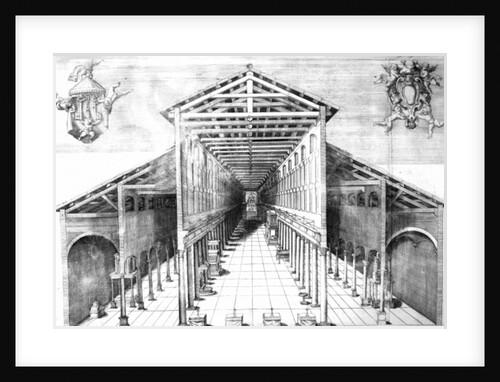 Interior of Old St.Peter's, Rome by English School