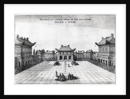 Prospect of the Inner Court of the Emperor's Palace at Pekin, 1669 by English School