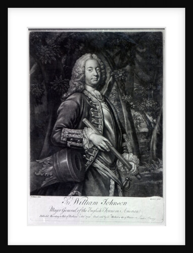 Sir William Johnson, engraved by Charles Spooner, 1756 by T. (after) Adams