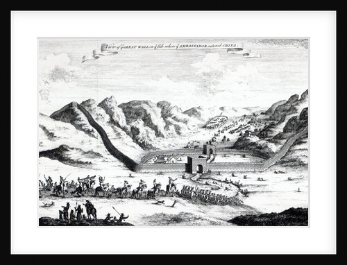 View of the Great Wall on the side where the Ambassador entered China by English School