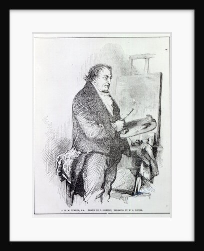 Joseph Mallord William Turner, engraved by W.J. Linton, c.1837 by John (after) Gilbert