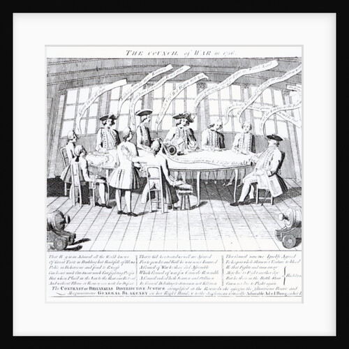 The Council of War in 1756 by English School