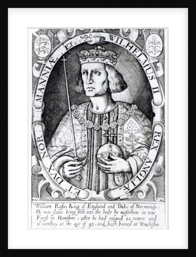 King William II of England by Renold Elstrack