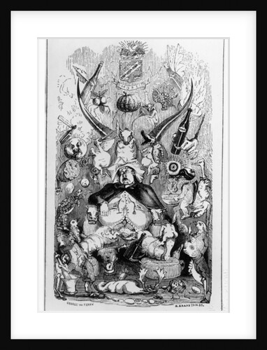 Frontispiece to 'Memoirs of a Stomach' by The Minister for the Interior, 1850 by English School